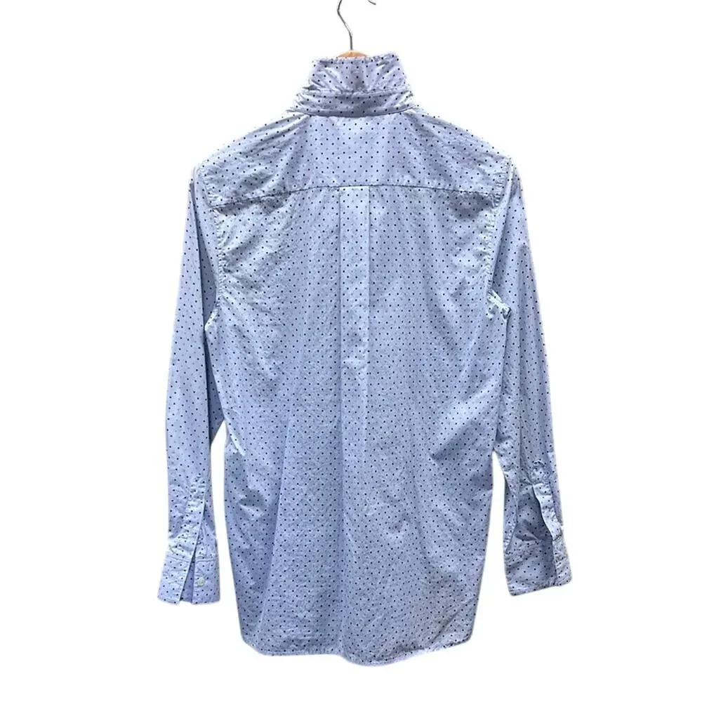 Celine Light Blue Polka Dot Button Down Shirt - Picture 7 of 13